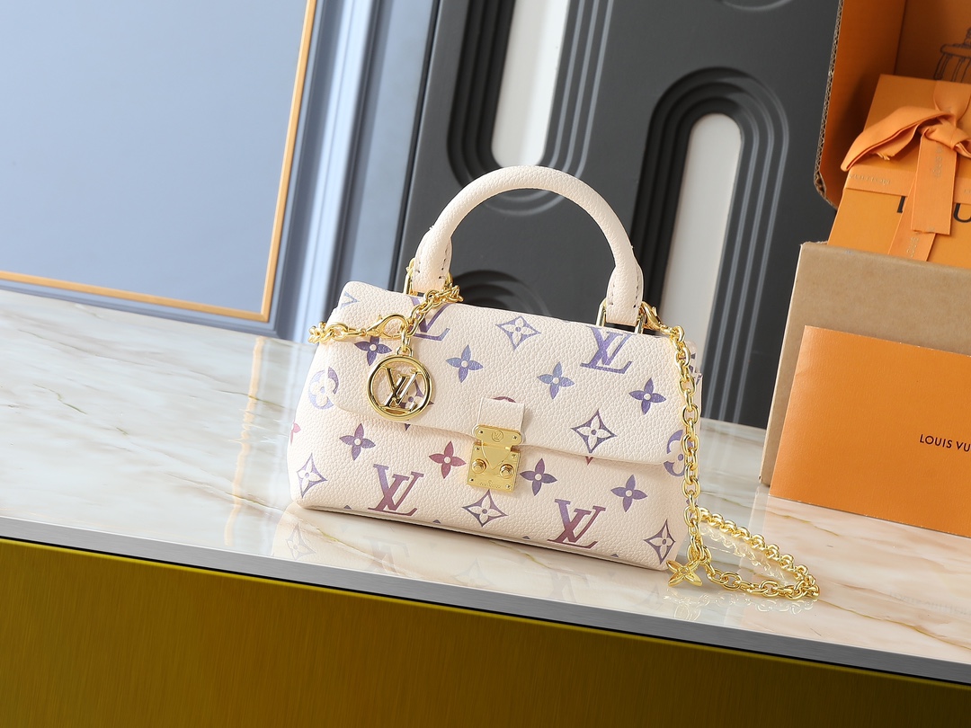 LV Classic Handbag Monogram Canvas Model M51395 Detachable Strap Unisex